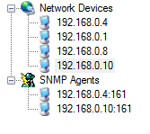 Sample Discovered Devices window